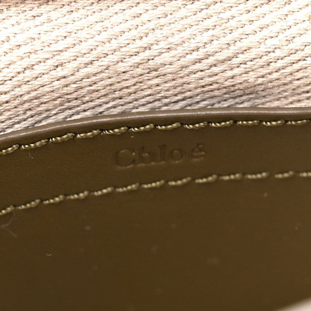 Suede Calfskin Small Marcie Saddle Bag Deep Olive