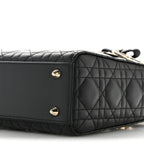 Lambskin Cannage Small Lady Dior Black