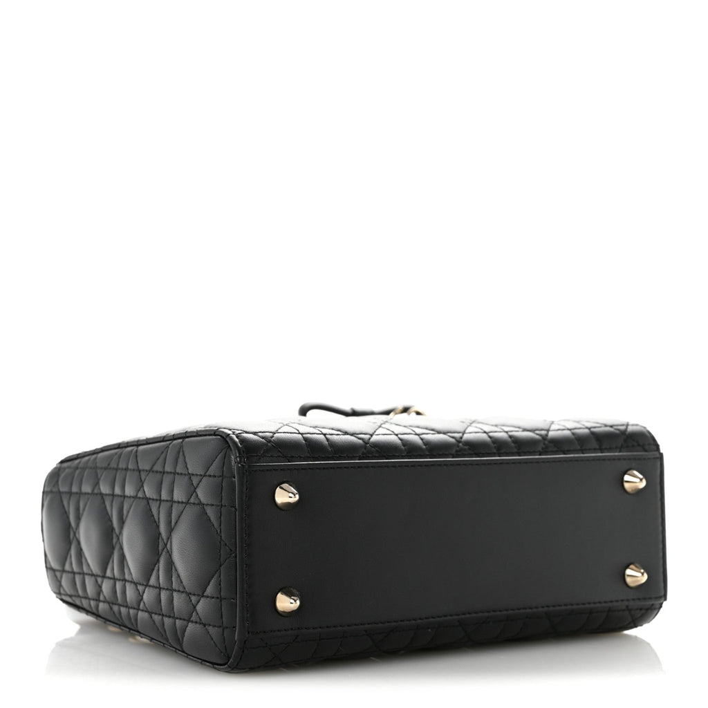 Lambskin Cannage Small Lady Dior Black