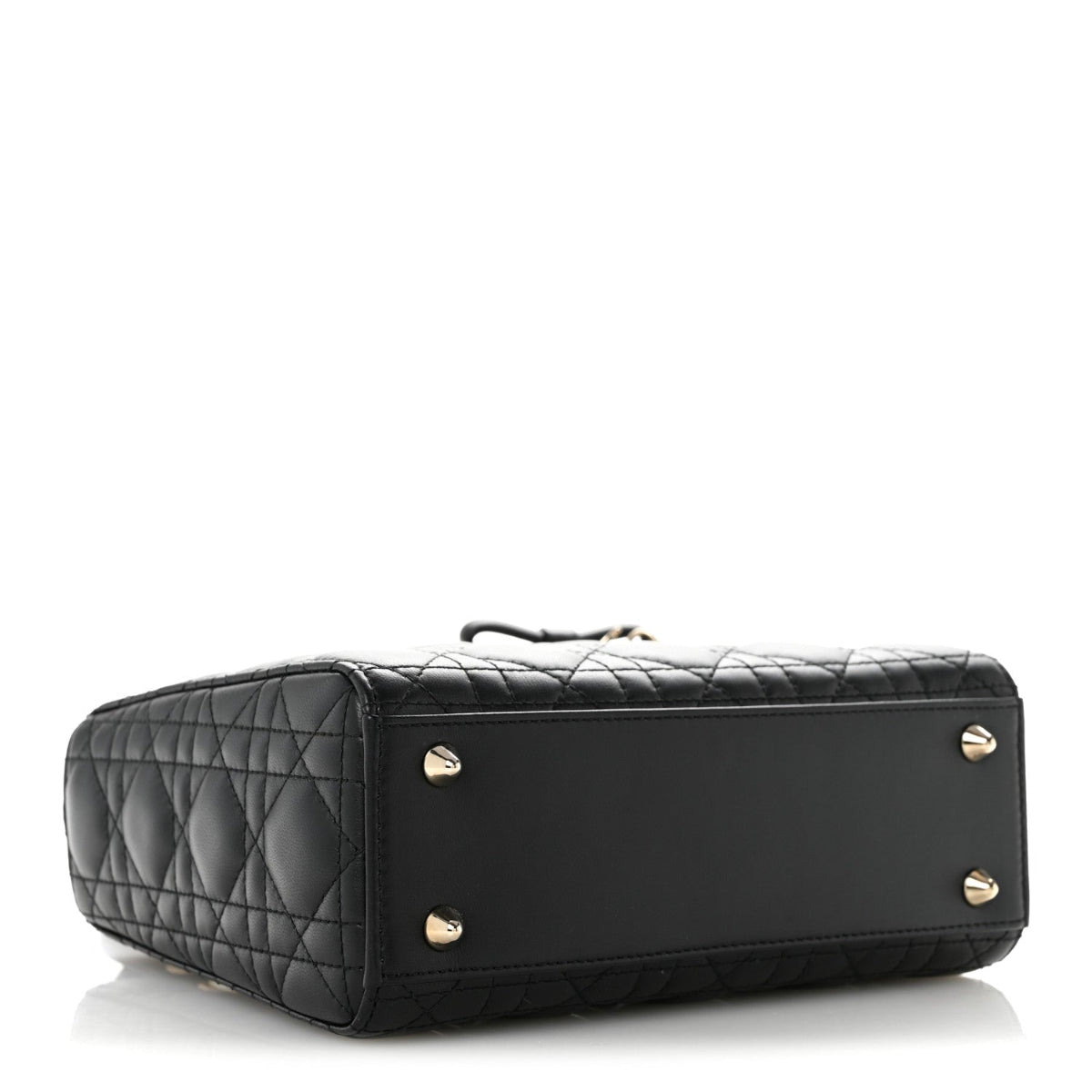 Lambskin Cannage Small Lady Dior Black