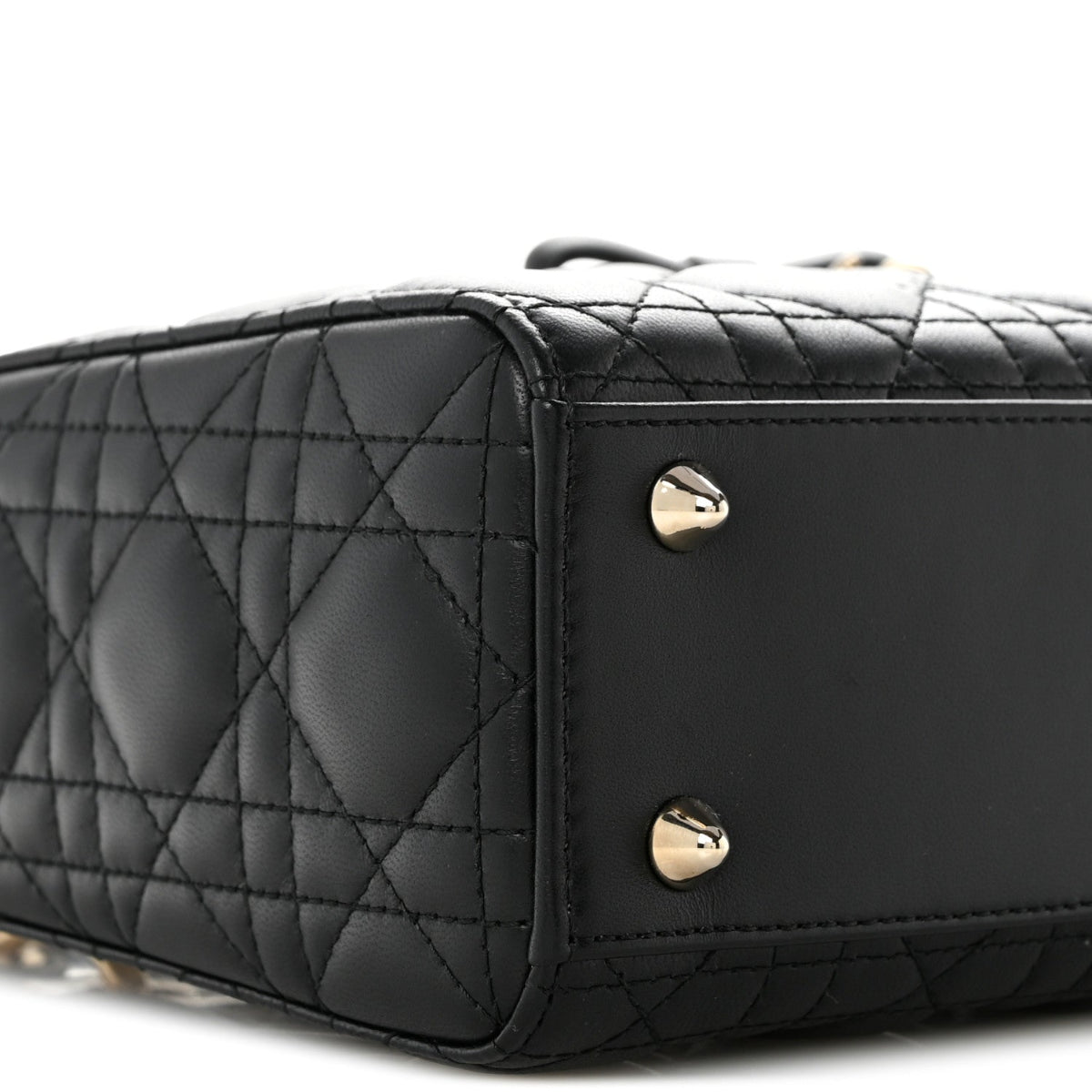 Lambskin Cannage Small Lady Dior Black