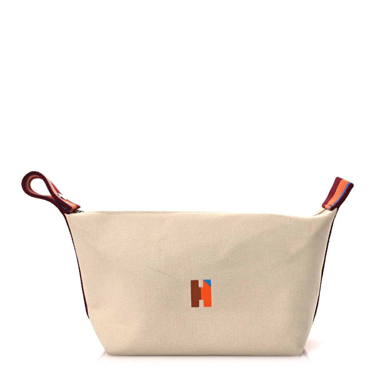 Cotton Canvas H Pavillon Large Bride-A-Brac Pouch Naturel