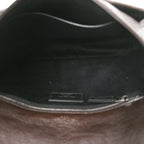 Crinkled Calfskin Matelasse Monogram Medium Niki Chain Satchel Moka