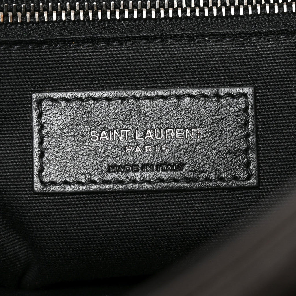 Crinkled Calfskin Matelasse Monogram Medium Niki Chain Satchel Moka