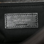 Crinkled Calfskin Matelasse Monogram Medium Niki Chain Satchel Moka