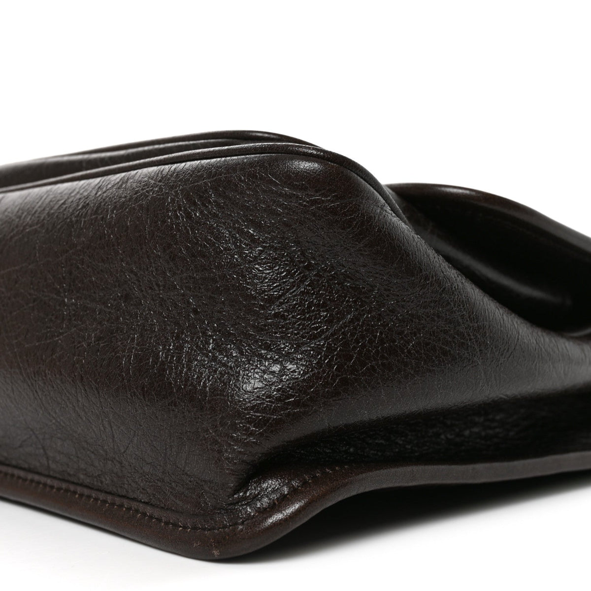 Crinkled Calfskin Matelasse Monogram Medium Niki Chain Satchel Moka