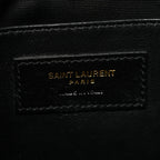 Crinkled Lambskin Matelasse Monogram Baby Niki Chain Satchel Black