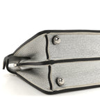 Crystal Vitello Laminato FF Petite Peekaboo I SEE U Satchel Crystal Argento