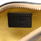 Crystal Vitello Laminato Suede FF Nano Fendigraphy Hobo Charm Platino