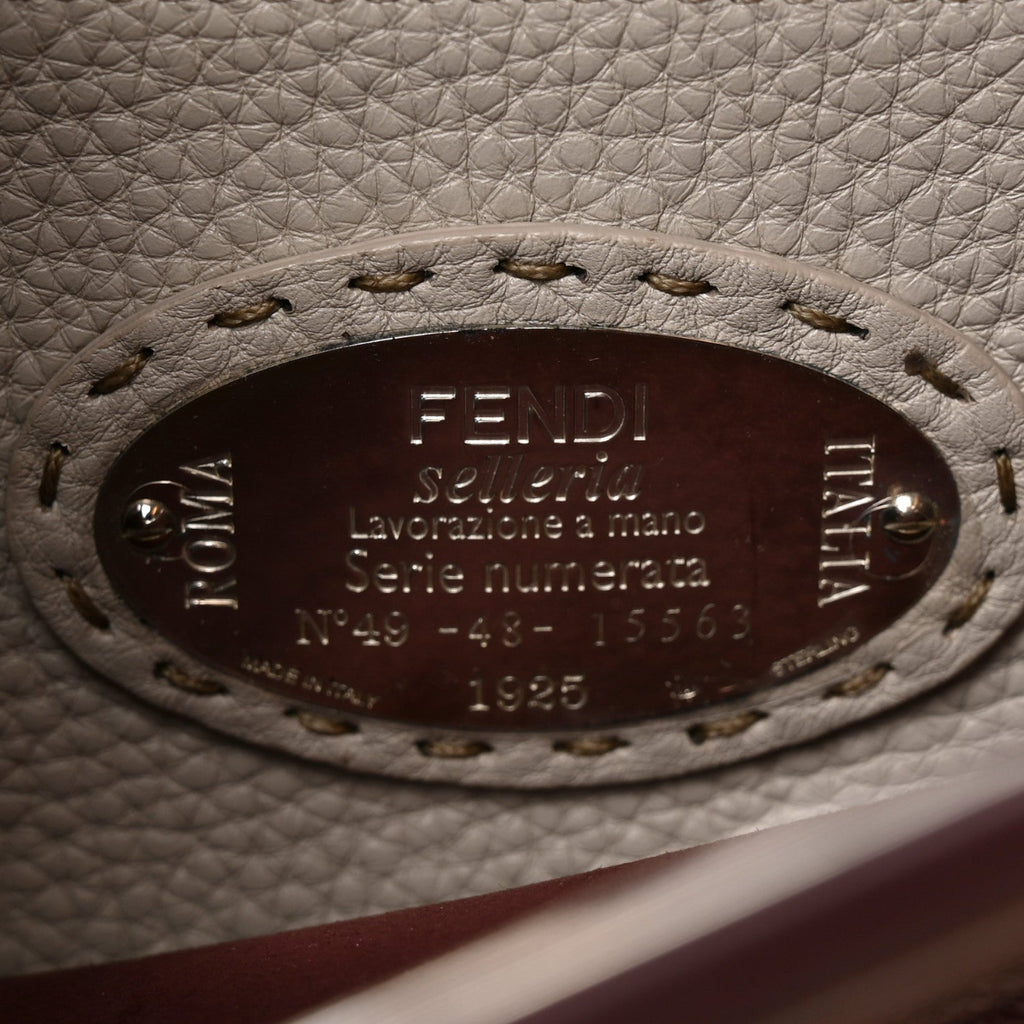 Cuoio Romano Elaphe Selleria Lace Up Bi-Color Medium Peekaboo Iconic Satchel Bordeaux Grigio Polvere Natural