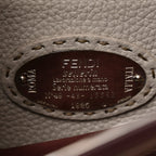 Cuoio Romano Elaphe Selleria Lace Up Bi-Color Medium Peekaboo Iconic Satchel Bordeaux Grigio Polvere Natural