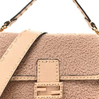 Curly Sheepskin Cuoio Romano Selleria Baguette Plaster Panna