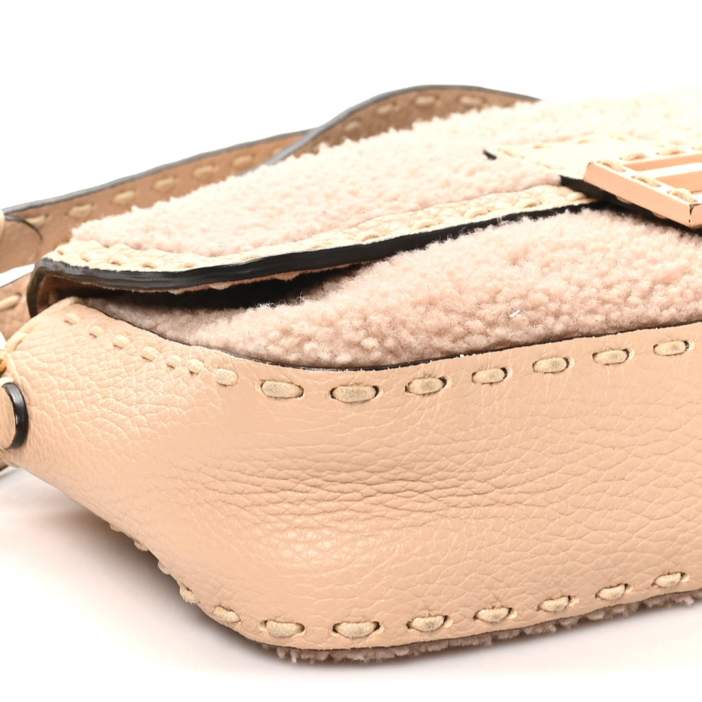 Curly Sheepskin Cuoio Romano Selleria Baguette Plaster Panna