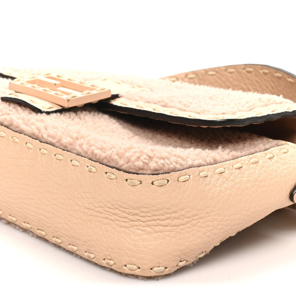 Curly Sheepskin Cuoio Romano Selleria Baguette Plaster Panna