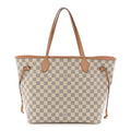 Damier Azur Neo Neverfull MM Rose Ballerine