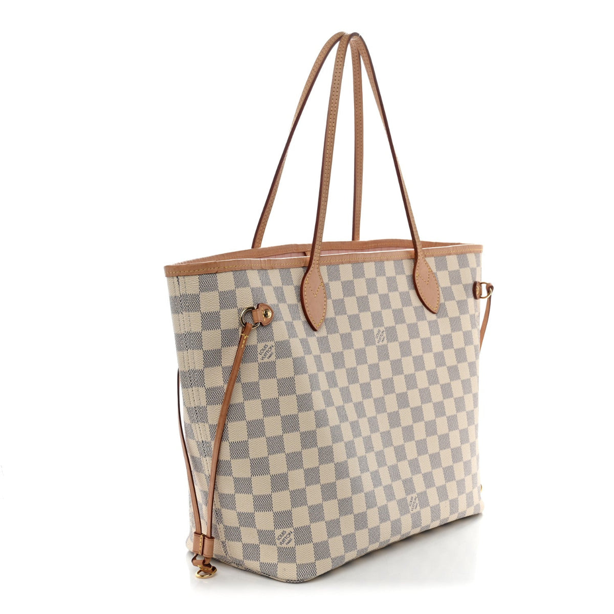 Damier Azur Neo Neverfull MM Rose Ballerine