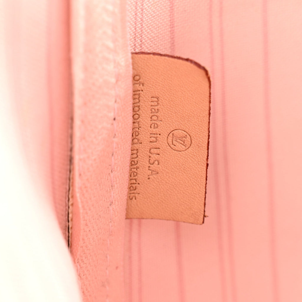 Damier Azur Neo Neverfull MM Rose Ballerine