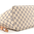 Damier Azur Neo Neverfull MM Rose Ballerine