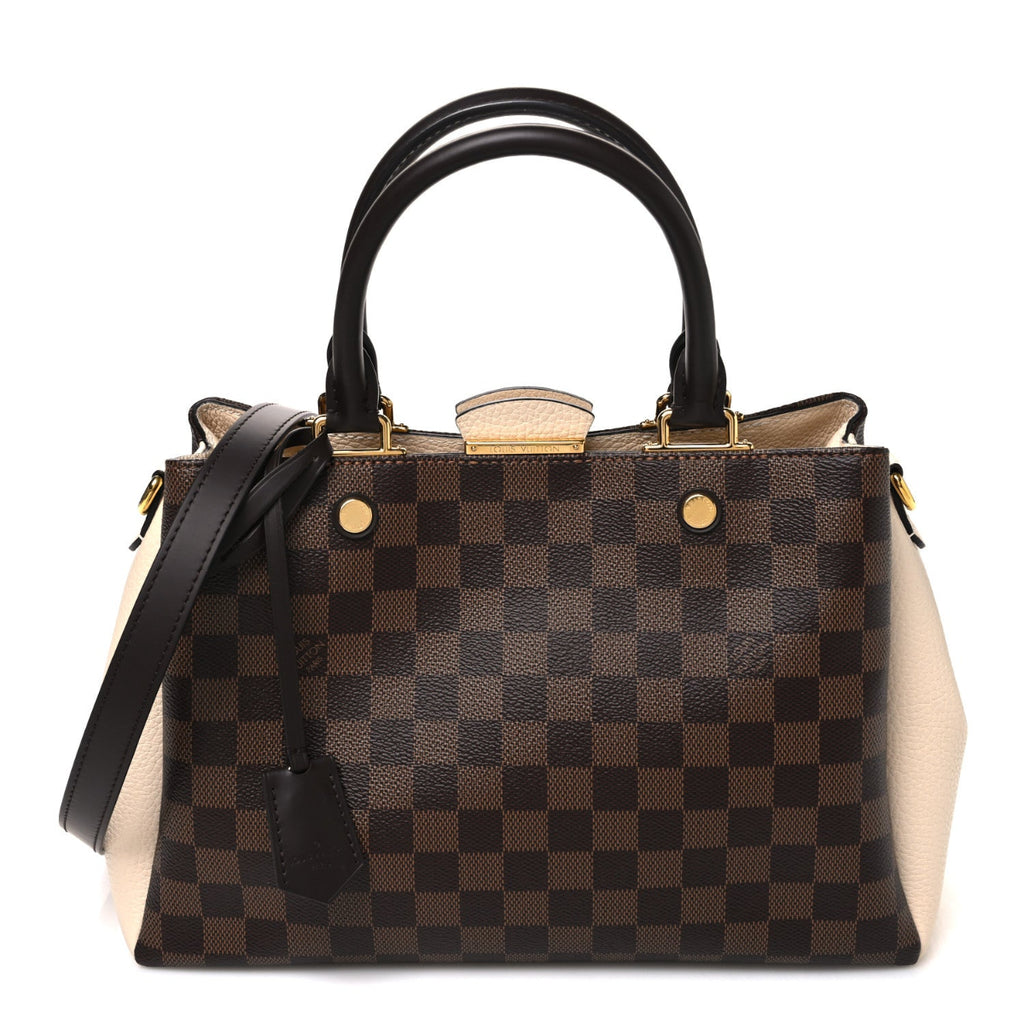 Damier Ebene Cuir Taurillon Brittany Creme