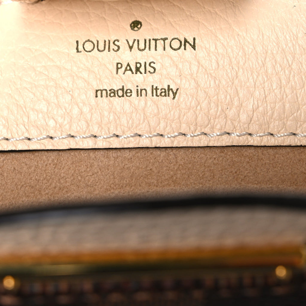 Damier Ebene Cuir Taurillon Brittany Creme