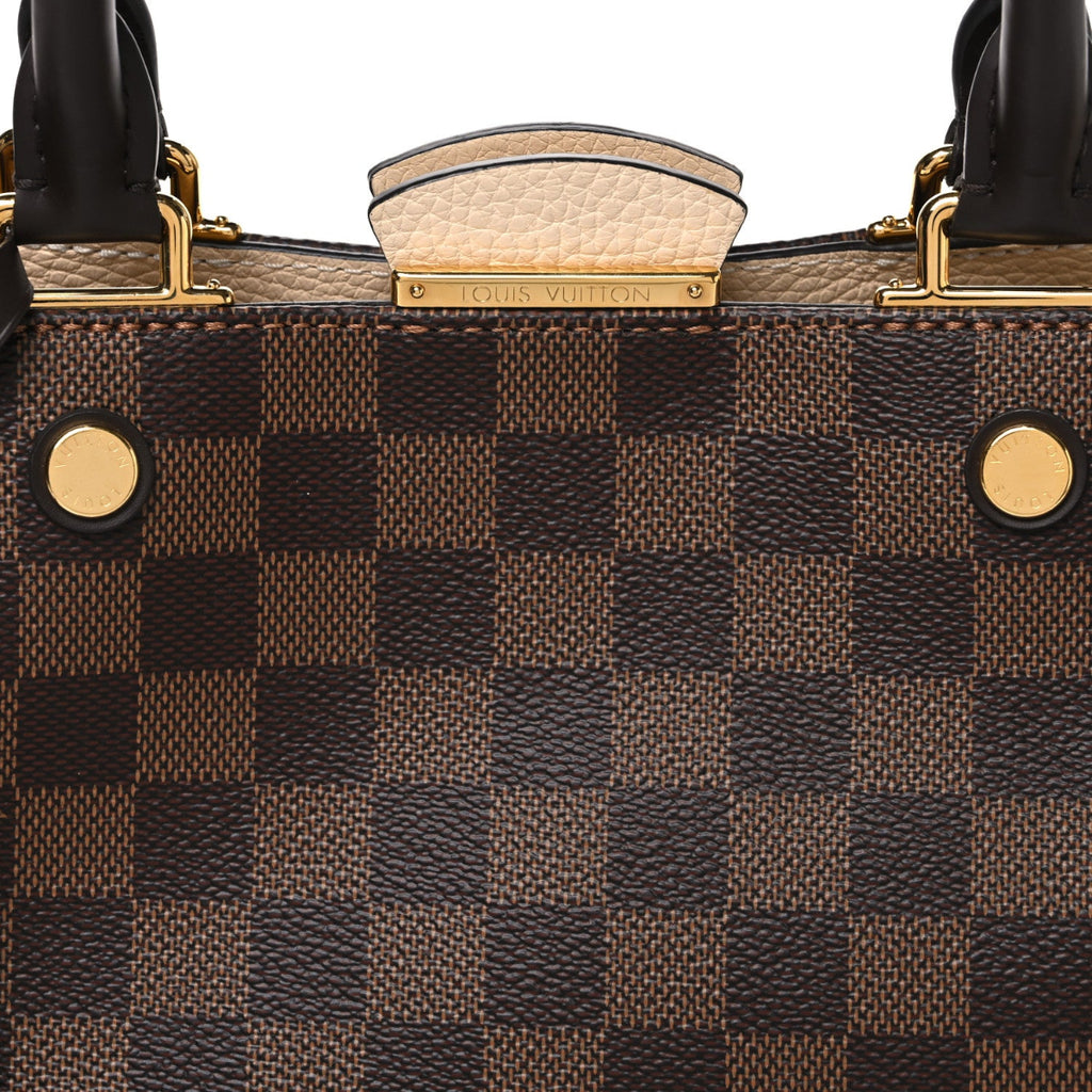Damier Ebene Cuir Taurillon Brittany Creme