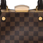 Damier Ebene Cuir Taurillon Brittany Creme