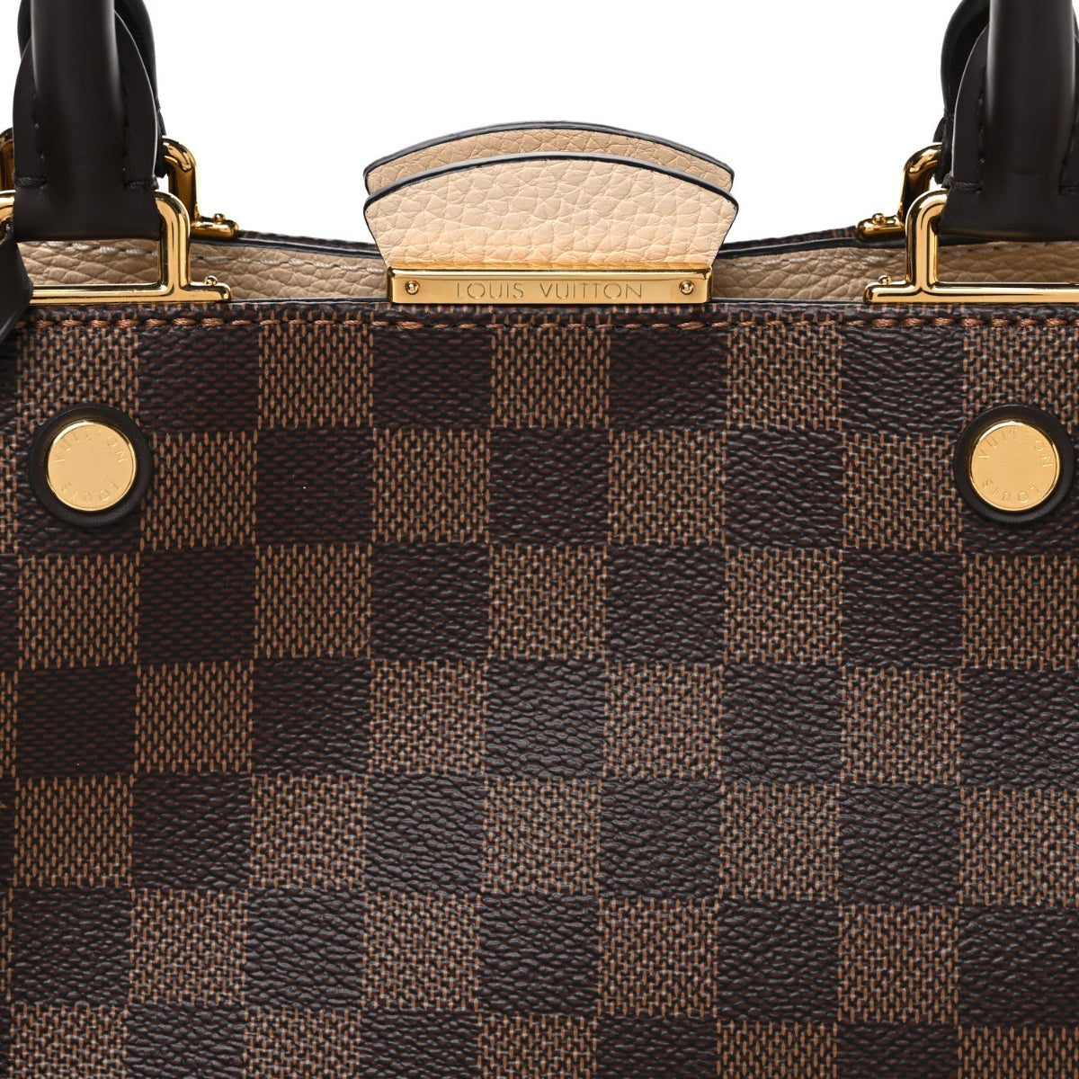Damier Ebene Cuir Taurillon Brittany Creme