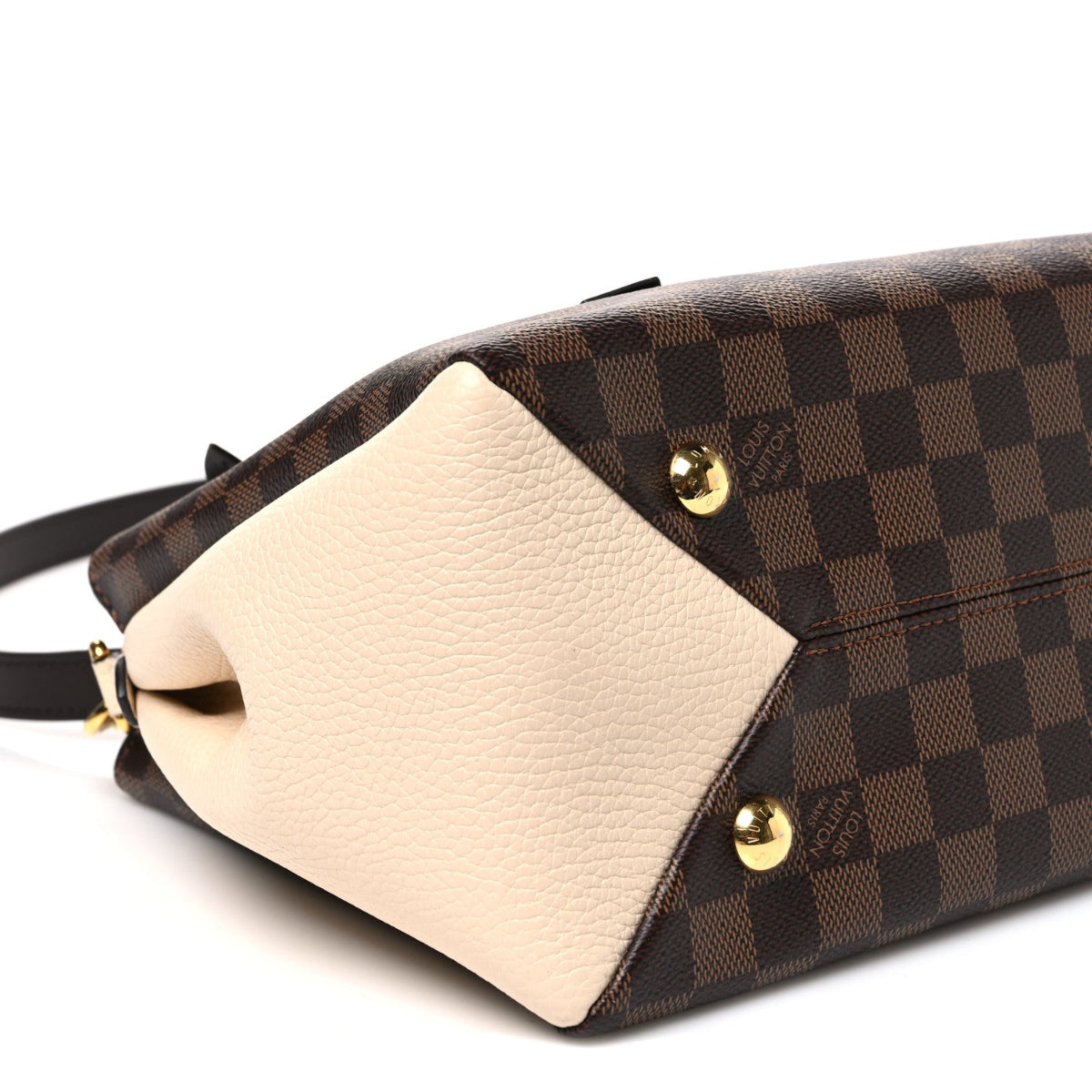 Damier Ebene Cuir Taurillon Brittany Creme