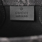 Denim GG Monogram Calfskin Mini Ophidia Tote Bag Black