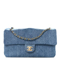 Denim Small Souplissimo Maxi Flap Blue