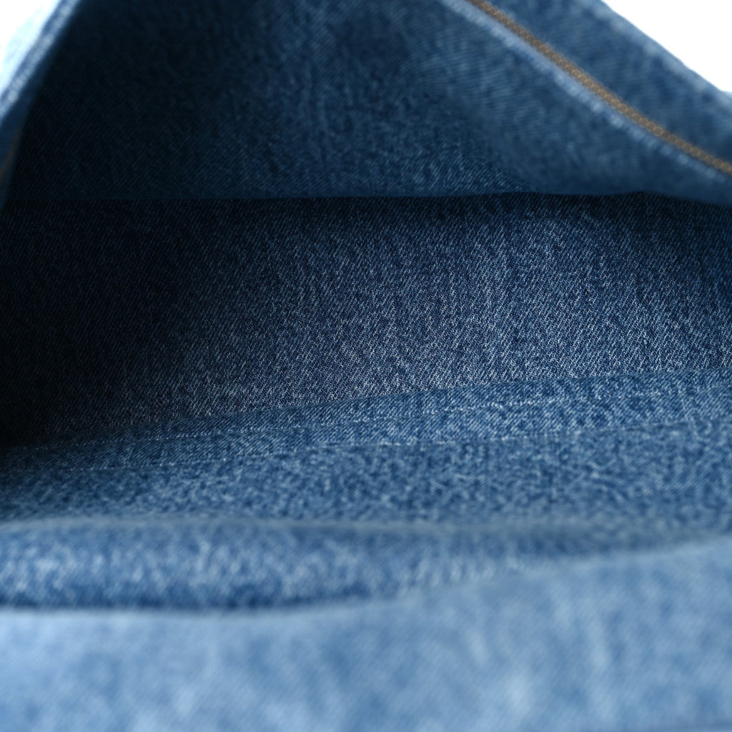 Denim Small Souplissimo Maxi Flap Blue