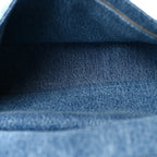 Denim Small Souplissimo Maxi Flap Blue