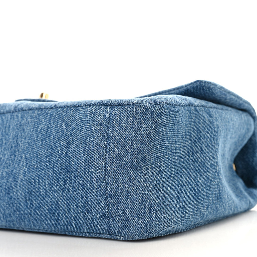 Denim Small Souplissimo Maxi Flap Blue