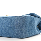 Denim Small Souplissimo Maxi Flap Blue