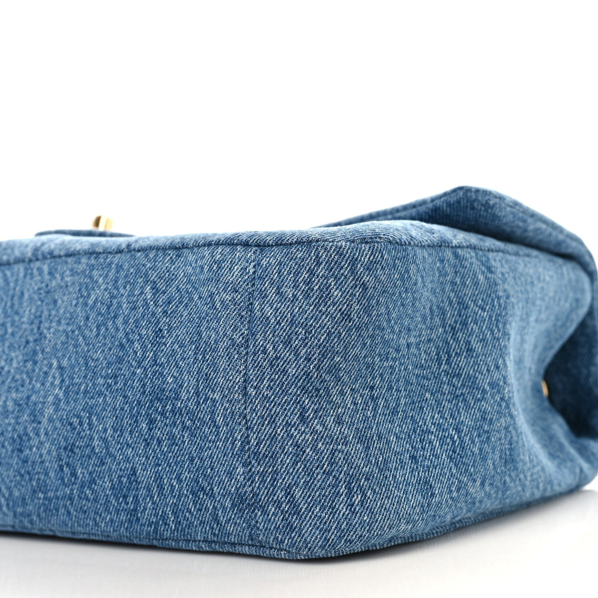 Denim Small Souplissimo Maxi Flap Blue