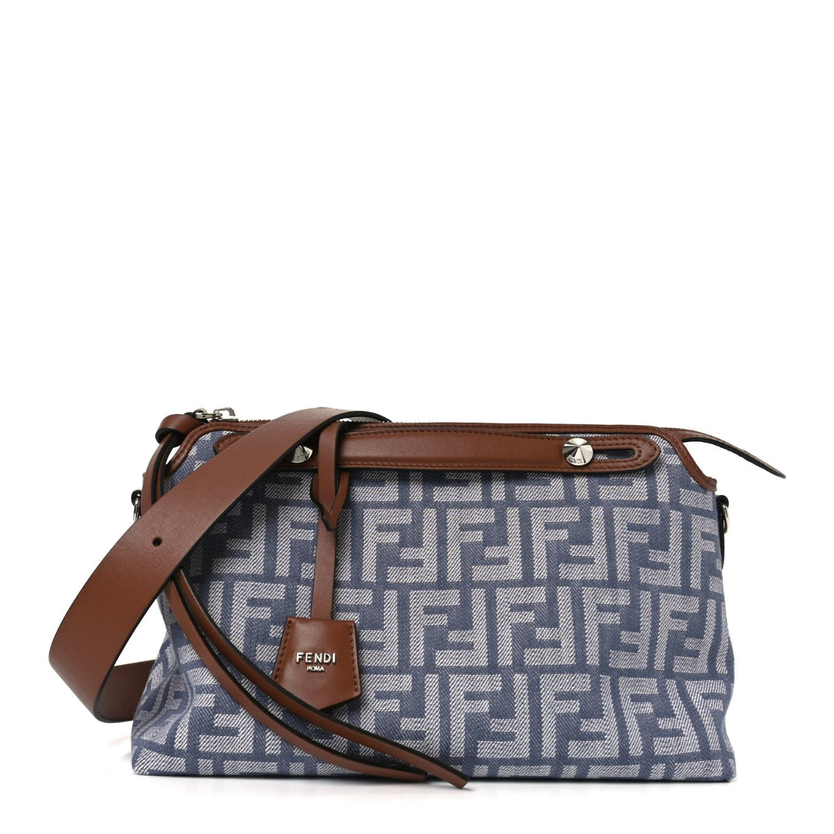 Denim Vitello Grace FF Medium By The Way Boston Bag Blue