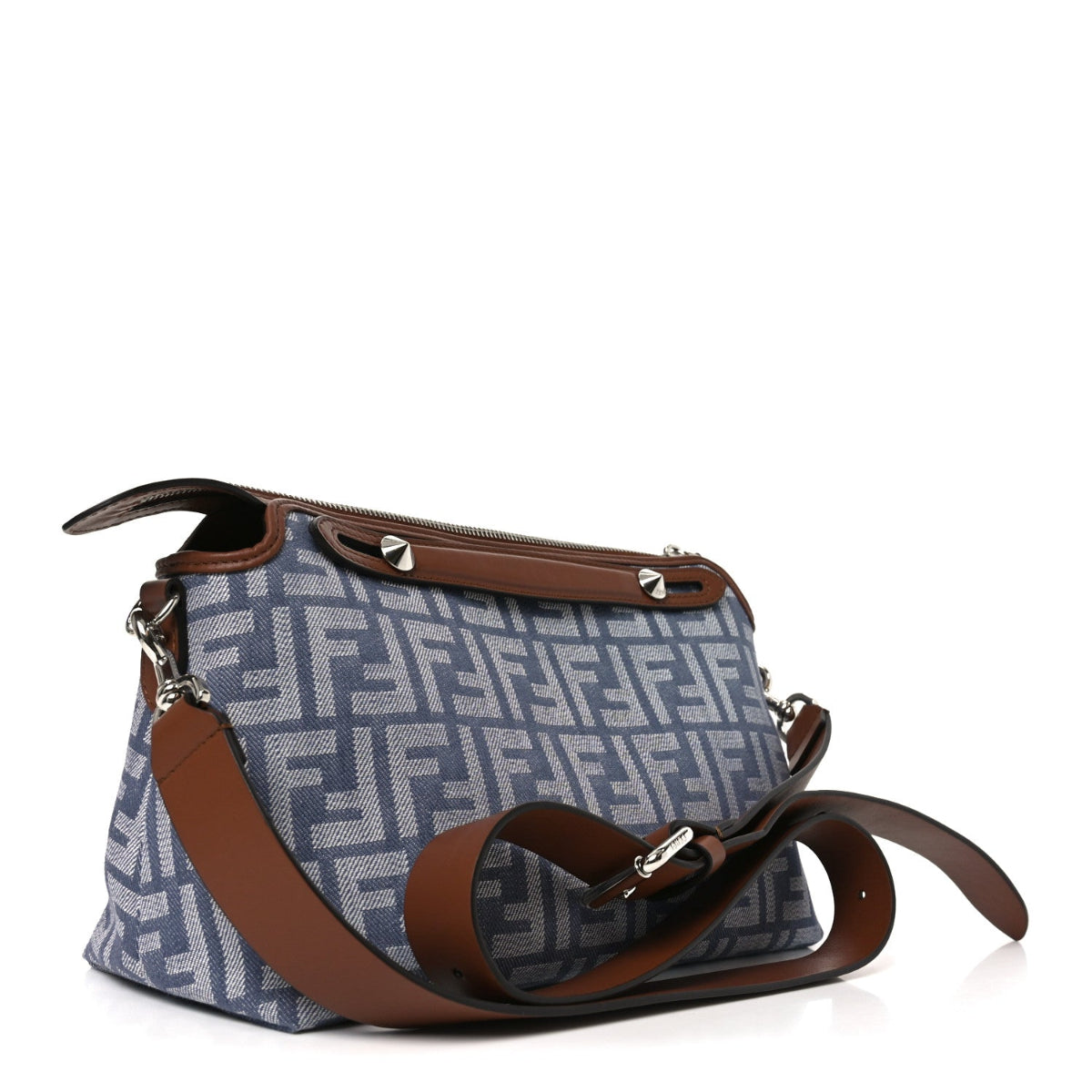 Denim Vitello Grace FF Medium By The Way Boston Bag Blue