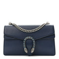 Dollar Calfskin Crystal Small Dionysus Shoulder Bag Blue Agata Montana Sapphire
