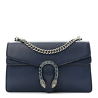 Dollar Calfskin Crystal Small Dionysus Shoulder Bag Blue Agata Montana Sapphire