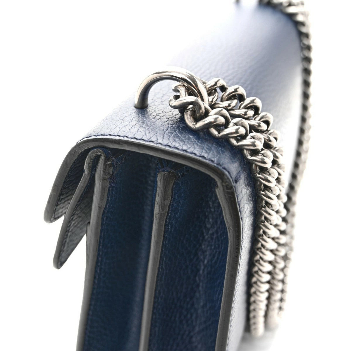 Dollar Calfskin Crystal Small Dionysus Shoulder Bag Blue Agata Montana Sapphire