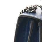 Dollar Calfskin Crystal Small Dionysus Shoulder Bag Blue Agata Montana Sapphire