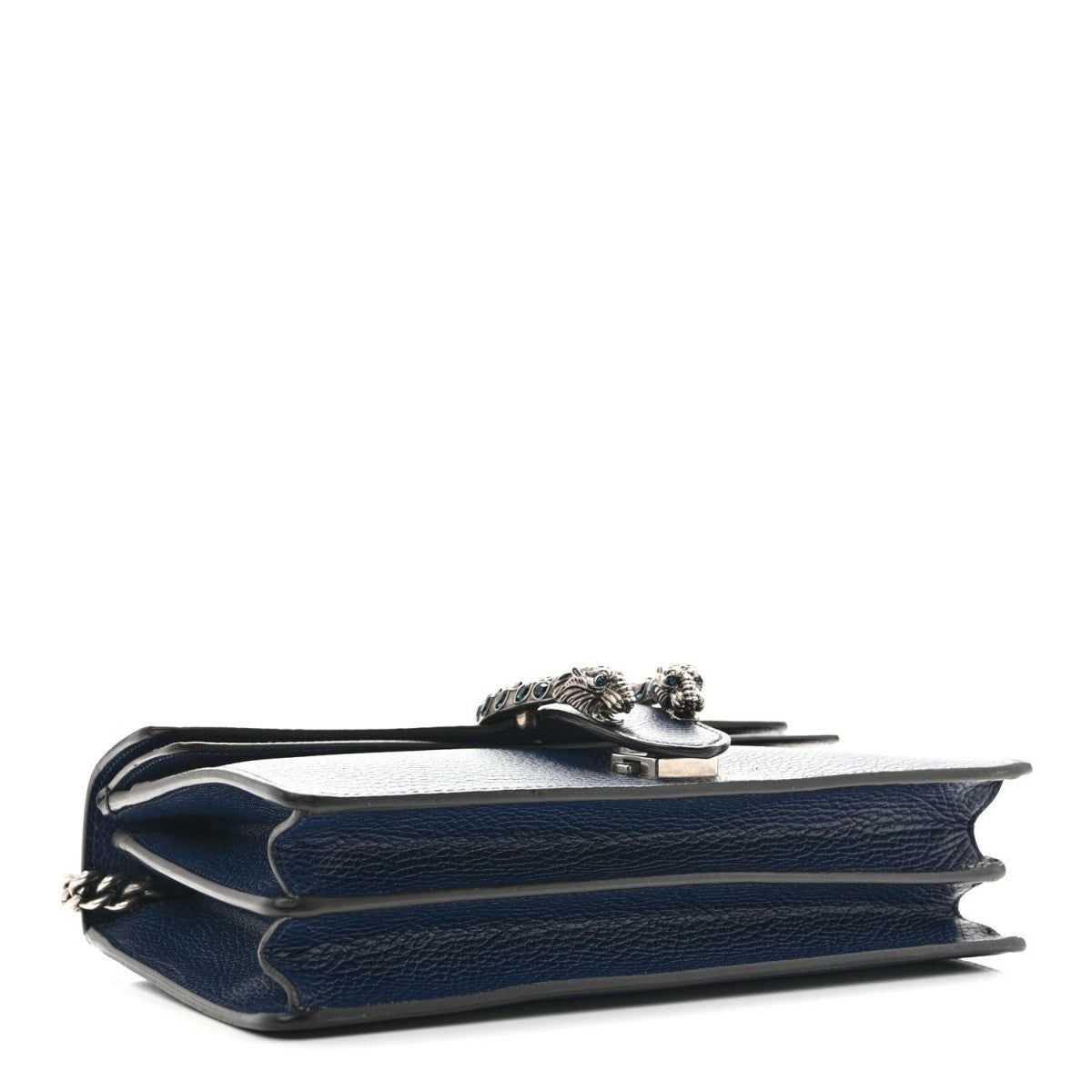 Dollar Calfskin Crystal Small Dionysus Shoulder Bag Blue Agata Montana Sapphire