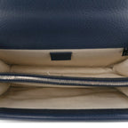Dollar Calfskin Crystal Small Dionysus Shoulder Bag Blue Agata Montana Sapphire