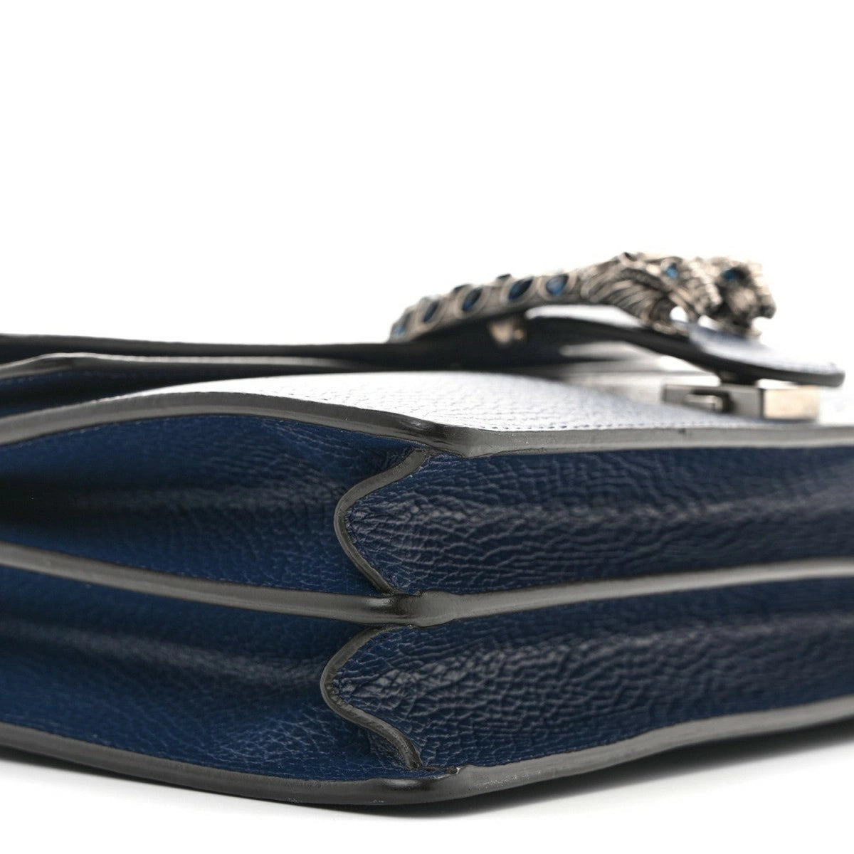Dollar Calfskin Crystal Small Dionysus Shoulder Bag Blue Agata Montana Sapphire
