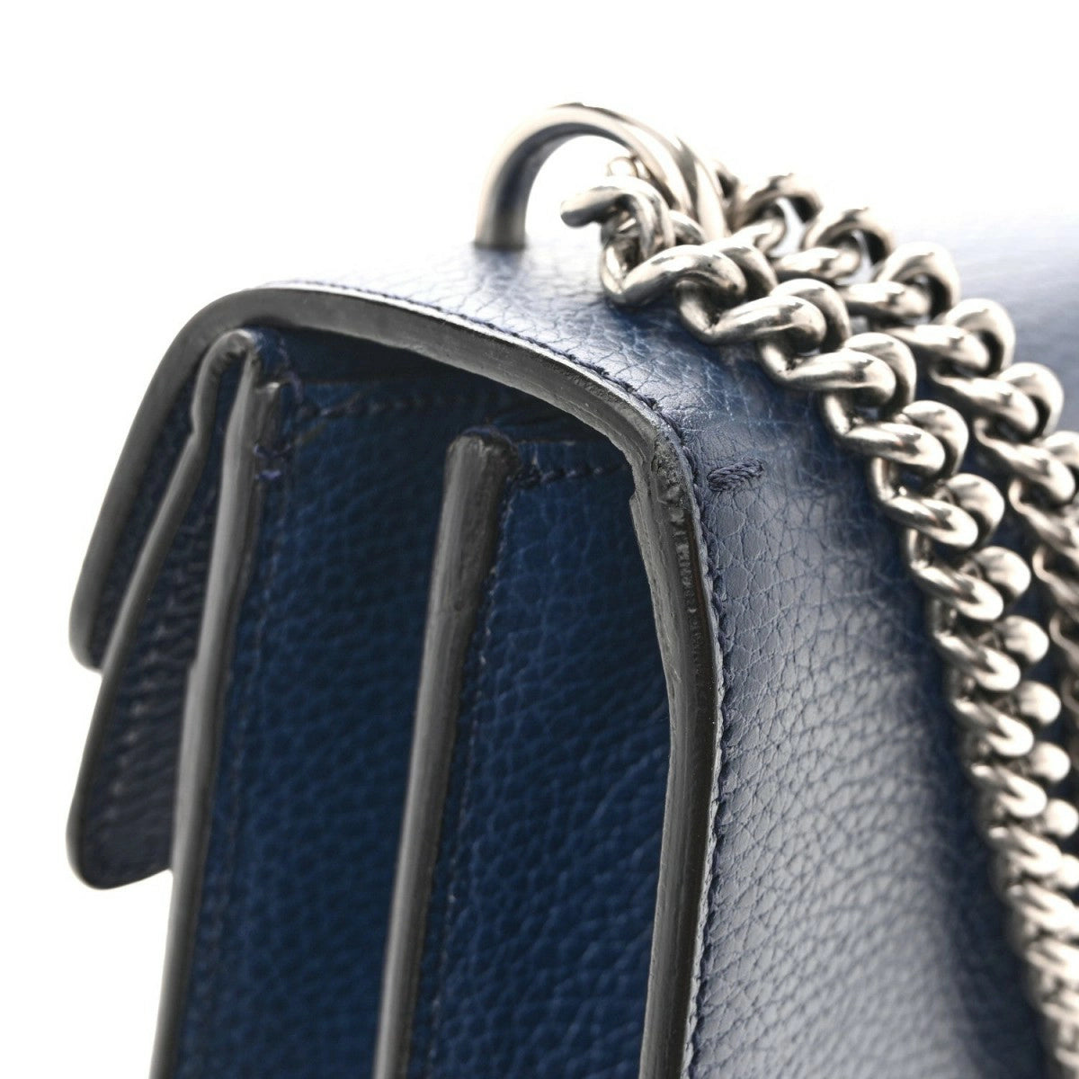 Dollar Calfskin Crystal Small Dionysus Shoulder Bag Blue Agata Montana Sapphire