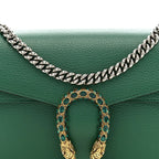 Dollar Calfskin Crystal Small Dionysus Shoulder Bag Emerald