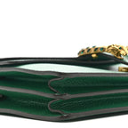 Dollar Calfskin Crystal Small Dionysus Shoulder Bag Emerald