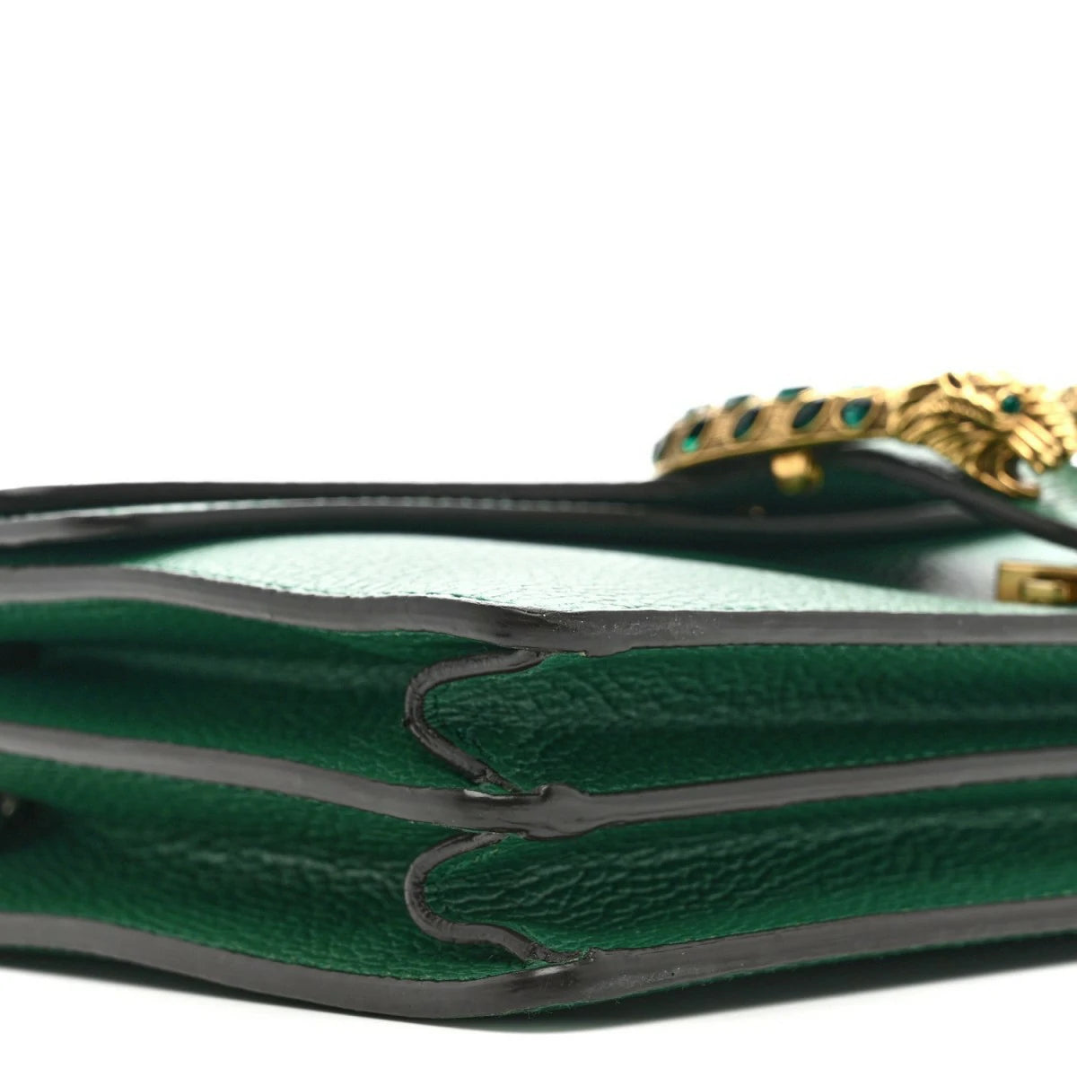 Dollar Calfskin Crystal Small Dionysus Shoulder Bag Emerald
