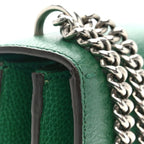 Dollar Calfskin Crystal Small Dionysus Shoulder Bag Emerald