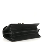 Dollar Calfskin Crystal Web Medium Dionysus Bamboo Top Handle Bag Black Black Diamond